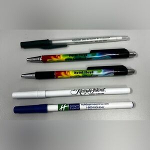 Hotel & Resort Branded Pens Lot of 5 Collectibles